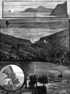 The Fatal Disaster with a Balloon, 1881. Creator: Unknown