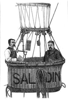 The Fatal Disaster with a Balloon: car of the balloon Saladin, 1881. Creator: Unknown