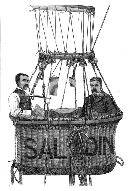 The Fatal Disaster with a Balloon: car of the balloon Saladin, 1881. Creator: Unknown.