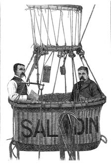 The Fatal Disaster with a Balloon: car of the balloon Saladin, 1881. Creator: Unknown