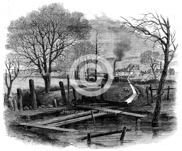 The fatal explosion at St. Edmund's Main Colliery, Barnsley, 1862. Creator: Unknown.