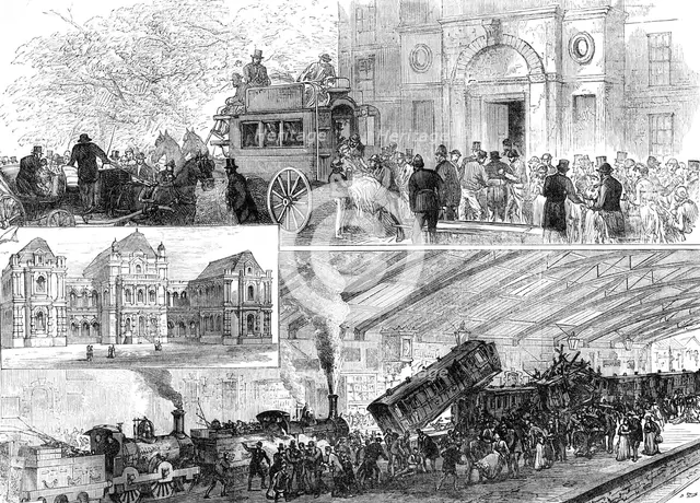 The Fatal Railway Collision at Blackburn, 1881. Creator: Unknown.