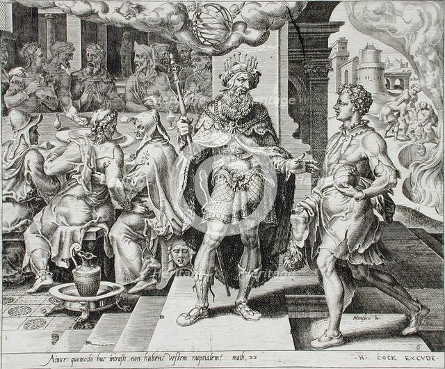 The Fate of the Man who Came without a Wedding Garment, 1559. Creator: Dirck Volkertsen Coornhert.