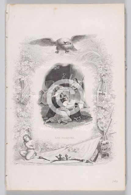 The Fates, from The Songs of Béranger, 1829. Creators: W. J. J. Déshauvents, Melchior Péronard.