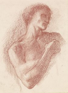 The Fates - study of the Male Lover, 1865. Creator: Sir Edward Coley Burne-Jones