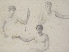The Fates - three studies of the Female Lover, 1865. Creator: Sir Edward Coley Burne-Jones