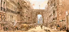 The Faubourg and the Porte Saint-Denis 1801. Artist: Thomas Girtin