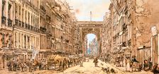 The Faubourg and the Porte Saint-Denis 1801. Artist: Thomas Girtin