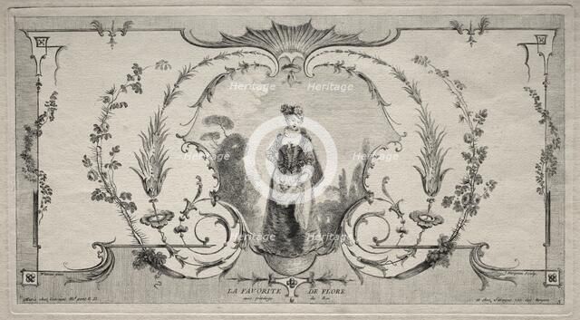 The Favorite of Flora, Arabesque. Creator: Jean Moyreau (French, 1690-1762).