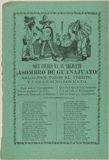 The Fear of Guanajuato!, n.d. Creator: José Guadalupe Posada