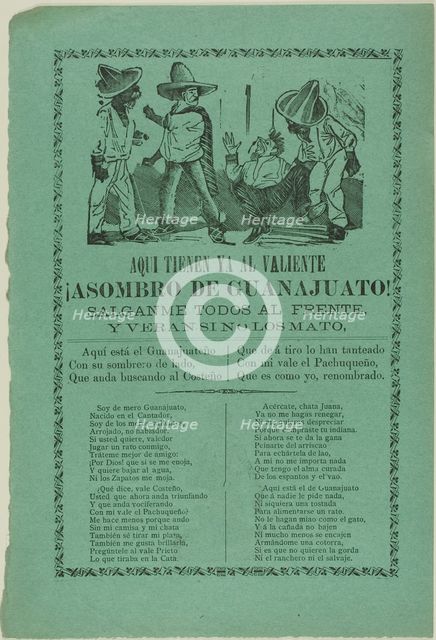 The Fear of Guanajuato!, n.d. Creator: José Guadalupe Posada.