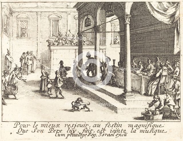 The Feast, 1635. Creator: Jacques Callot.