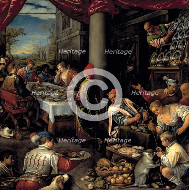 The Feast of Anthony and Cleopatra, late 16th-early 17th century. Creator: Leandro Bassano.