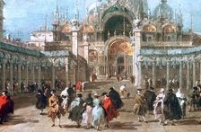 The Feast of Ascension in the Piazza San Marco c1775. Artist: Francesco Guardi