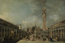 The Feast of Ascension in the Piazza San Marco, c1775. Creator: Francesco Guardi