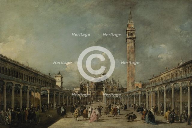 The Feast of Ascension in the Piazza San Marco, c1775. Creator: Francesco Guardi.