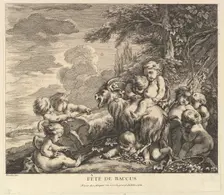 The Feast of Bacchus, ca. 1738. Creator: Pierre Alexandre Aveline