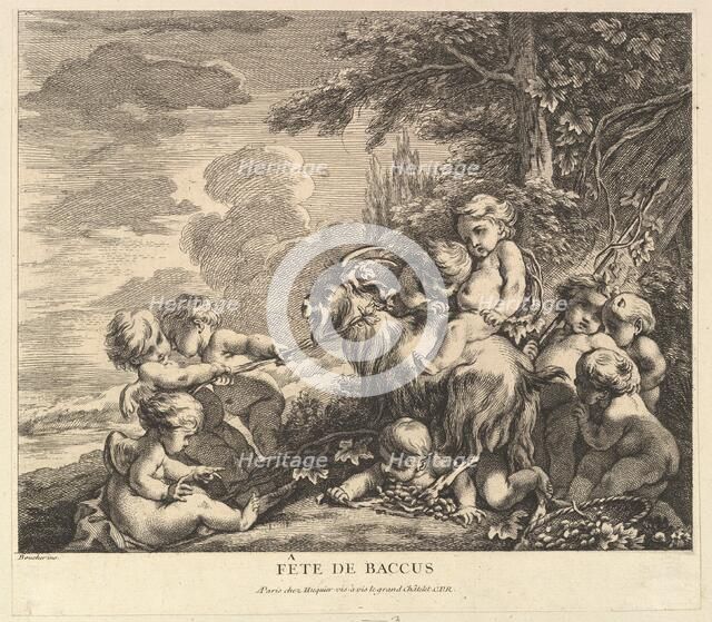 The Feast of Bacchus, ca. 1738. Creator: Pierre Alexandre Aveline.