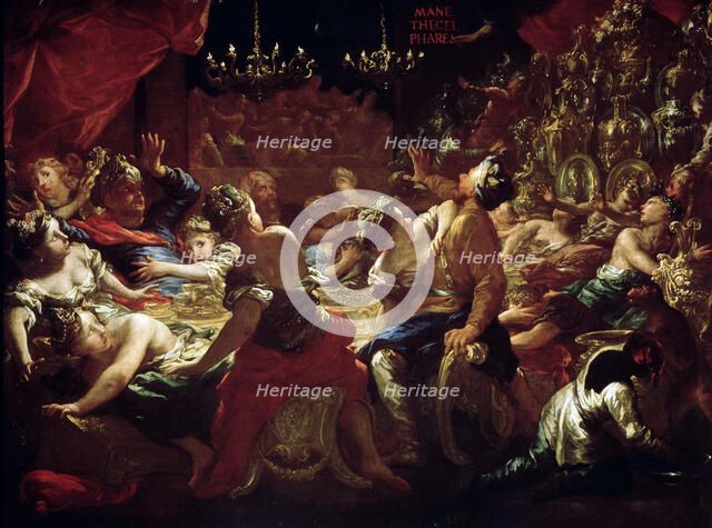 'The Feast of Belshazzar', 17th or early 18th century. Artist: Pietro Dandini
