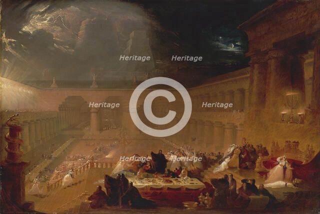 The Feast of Belshazzar, 1820. Creator: Martin, John (1789-1854).