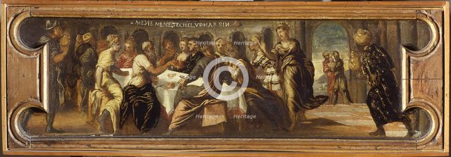 The Feast of Belshazzar. Creator: Tintoretto, Jacopo (1518-1594).