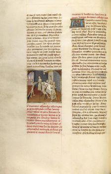 The Feast of Darius in Honor of Alexander the Great; Miroir Historial, about 1475. Creator: Unknown