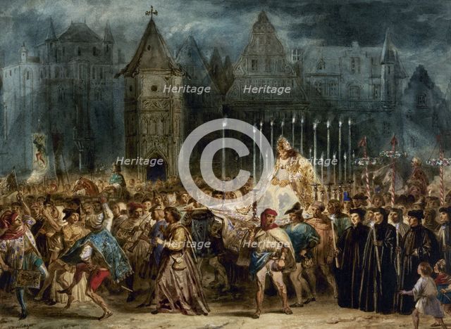 The Feast of Fools (La Fête des Fous). The Hunchback of Notre-Dame by Victor Hugo.