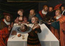 The Feast of Herod, 1533. Creator: Lucas Cranach the Elder