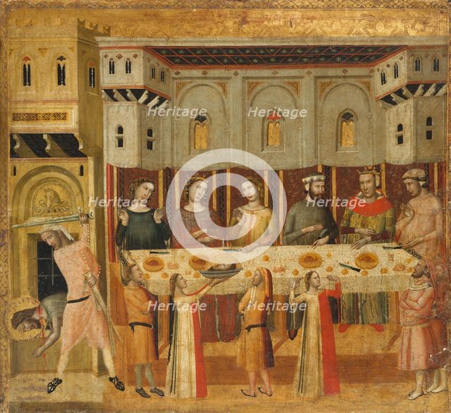 The Feast of Herod and the Beheading of the Baptist, ca. 1330-35. Creator: Giovanni Baronzio.