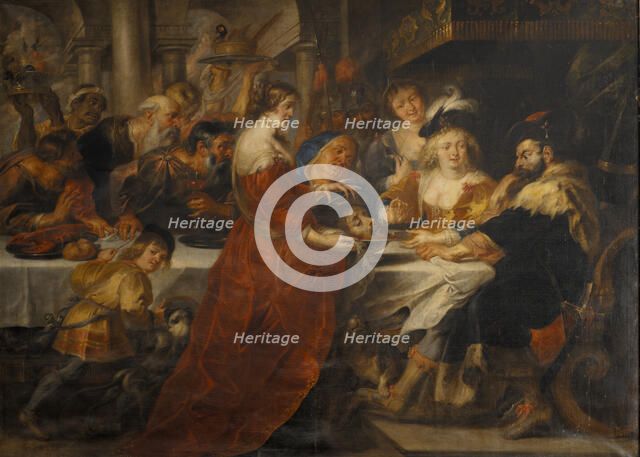 The Feast of Herod. Salome Bringing the Head of St John the Baptist on a Charger, 1600-1699. Creator: Peter Paul Rubens.