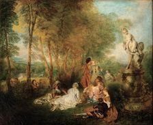 The Feast of Love, ca. 1718-1719. Artist: Watteau, Jean Antoine (1684-1721)
