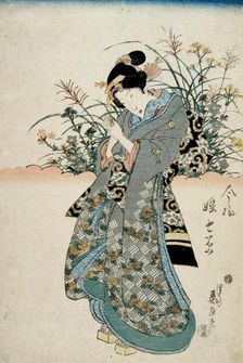 The Feast of Seven Herbs, early 19th century. Creator: Eisen, Keisai (1790-1848)