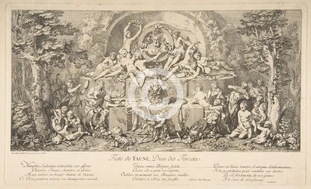 The Feast of the Faun.n.d. Creator: Claude Gillot.