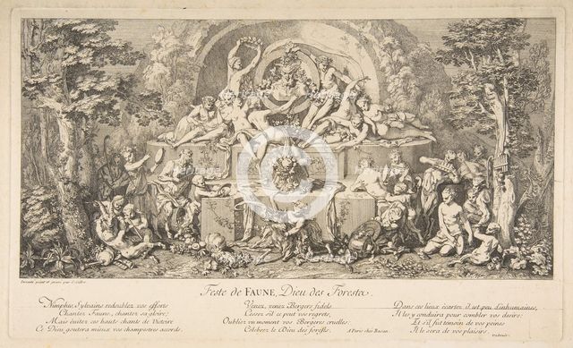 The Feast of the Faun.n.d. Creator: Claude Gillot.