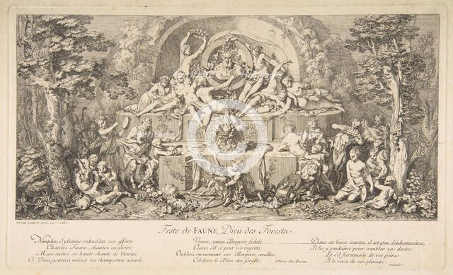 The Feast of the Faun.n.d. Creator: Claude Gillot.