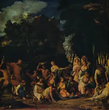 The Feast of the Gods 1514-1529. Artist: Giovanni Bellini