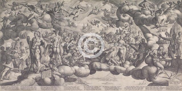 The Feast of the Gods at the Marriage of Cupid and Psyche, 1587., 1587. Creator: Hendrik Goltzius.