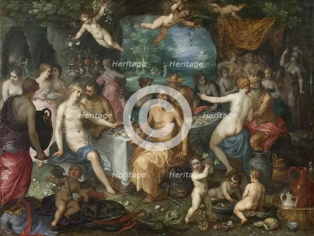 The Feast of the Gods. The Wedding of Peleus and Thetis, 1589-1632. Creators: Johannes Rottenhammer the elder, Jan Brueghel the Elder, Hendrick van Balen.