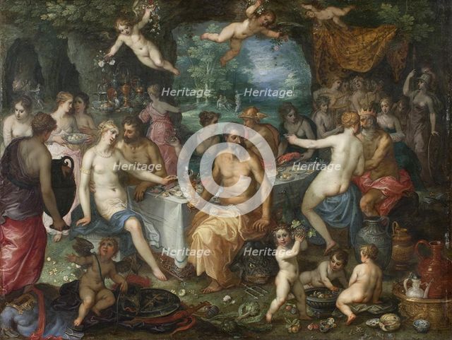 The Feast of the Gods. The Wedding of Peleus and Thetis, 1589-1632. Creators: Johannes Rottenhammer the elder, Jan Brueghel the Elder, Hendrick van Balen.