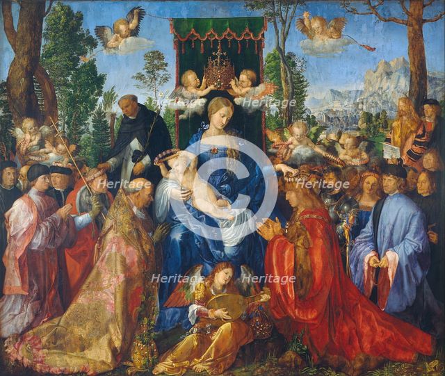The Feast of the Rose Garlands, 1506. Artist: Dürer, Albrecht (1471-1528)
