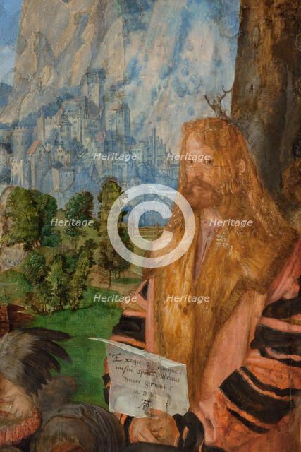 The Feast of the Rose Garlands, Detail: Self-portrait, 1506. Creator: Dürer; Albrecht (1471-1528).