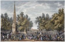 The Feast of Virgil at Mantua, Italy, 24 Vendemiaire, year 6 (October 1797). Creator: Georges Malbeste