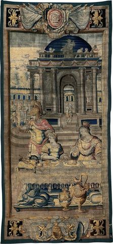 The Feast [central part], from The Story of Artemisia, France, 1607/30. Creator: Unknown