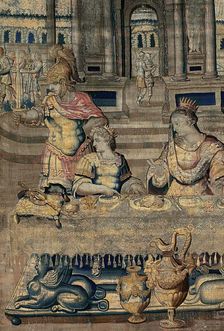 The Feast, from The Story of Artemisia, France, 1607/30. Creator: Unknown