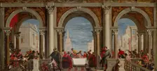 The Feast in the House of Levi, 1720-1769 Artist: Francesco Fontebasso