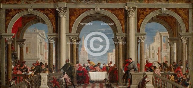 The Feast in the House of Levi, 1720-1769 Artist: Francesco Fontebasso.