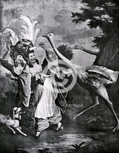 'The Featherd Fair in a Fright', 18th century. Artist: Unknown