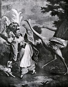 The Featherd Fair in a Fright 18th century