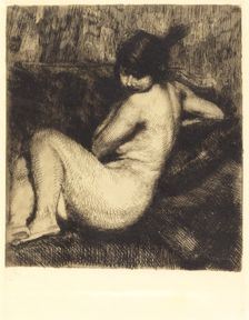 The Feathered Turban (Le turban à aigrette), 1901. Creator: Paul Albert Besnard