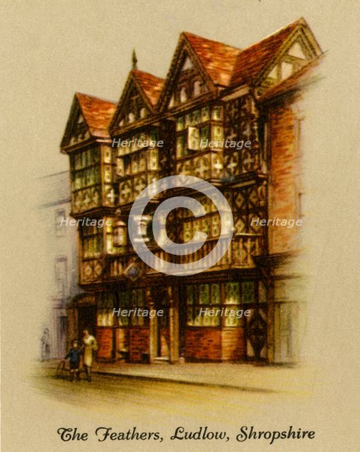 'The Feathers, Ludlow, Shropshire', 1936.   Creator: Unknown.